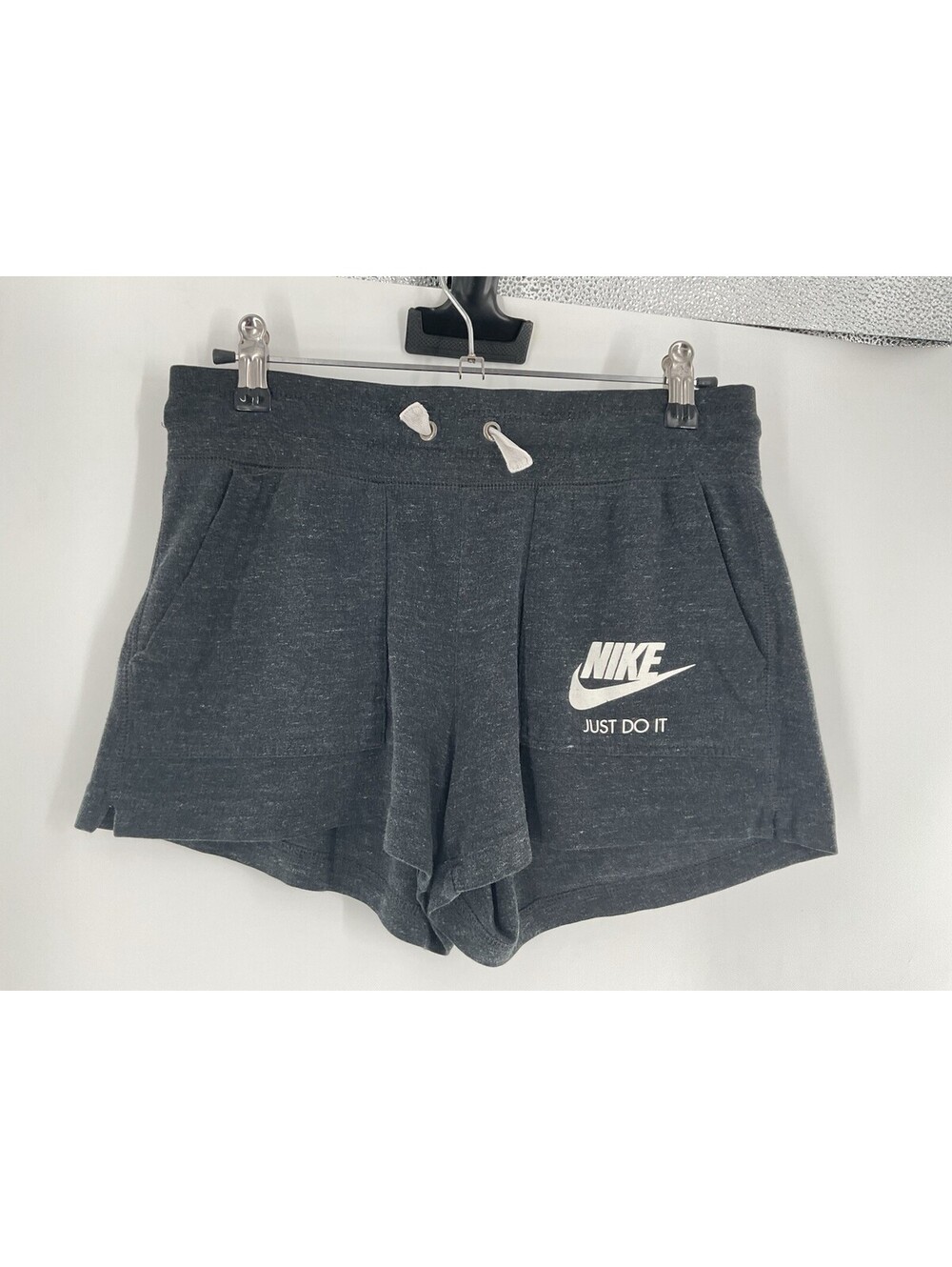 Nike Women’s Sweat Shorts Size Small Dark Gray Drawstring Short 144